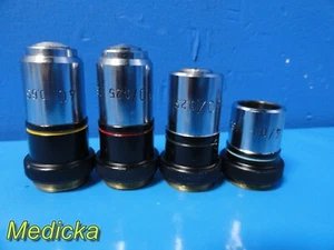 American Sci Prod 4/01 10/0.25 40/0.65 & 100/1.25 Microscope Objectives ~ 23449 - Picture 1 of 9
