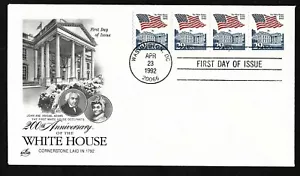 #2609 29c Flag over White House -ArtCraft FDC Plate #2 Coil (4) - Picture 1 of 3