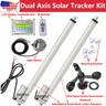 Complete LCD Solar Tracking Dual Axis Solar Panel Tracker Controller + Anemometer