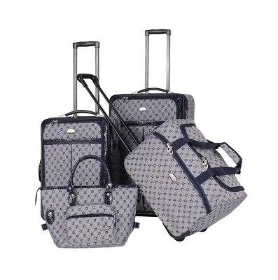 American Flyer Luggage Signature 4 Piece Set, Navy, One Size - Image 1 of 4