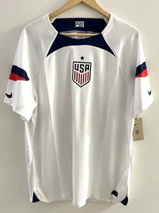 Nike USA 2022 World Cup Home Soccer Stadium Jersey Men's XL White DN0706-100 $95 - Picture 1 of 12