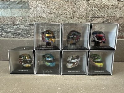 Lewis Hamilton 7x 1:8 Spark Helmets Mercedes - Bild 1 von 4