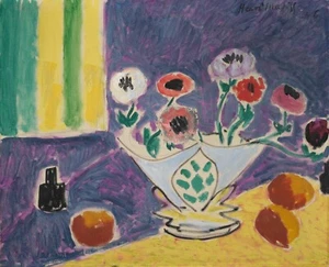 HENRI MATISSE Poster or Rolled Canvas Print "VASE D'ANÉMONES" - Picture 1 of 1