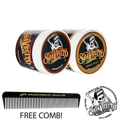 Suavecito Pomade Firme and Original Hold Double Deal 2 Pack 4 oz. Cans - Image 1 of 4