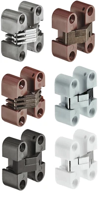 Einbohr-Scharnier unsichtbar Möbelscharnier Einbohr-Band 180° Türband Holz-Möbel - Bild 1 von 4