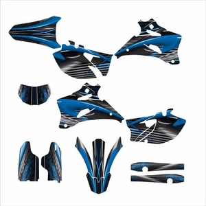 2007 2009 2010 2011 WR 450F Graphics Calcomancy Stick Kit #3333 azul - Imagen 1 de 2
