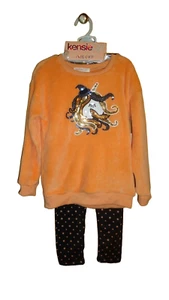 Kensie Girl Size 5 Outfit Plush Unicorn Top/Stretch Pants/Headband Halloween NWT - Picture 1 of 18
