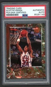 Tarjeta de autógrafo Scottie Pippen 1992-93 Ultra #3 autógrafo "fleer stamped" PSA - Imagen 1 de 2