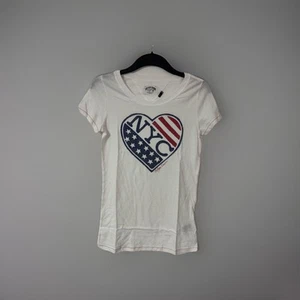 Tommy Hilfiger T-Shirt Damen Bekleidung Shirt Small Weiß NEU OVP - Bild 1 von 1