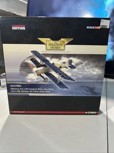 Corgi AA37802 Albatross D.V. Ltn Friedrich Ritter Von Roth Jasta 23B Flugzeug - Bild 1 von 10