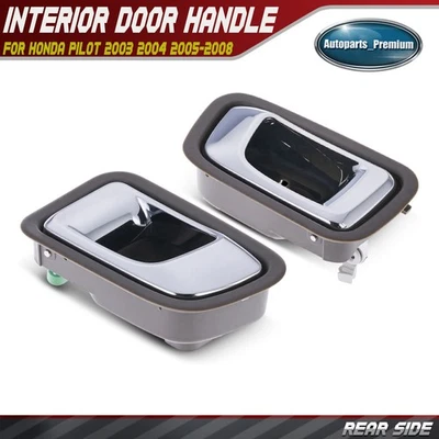 2 件后驱动和乘客侧内门把手适用于本田 Pilot 2003 - 2008 — 第 1/4 张图片