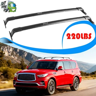 Barras transversales de techo 220 lb para Nissan Armada 2017-2024 aluminio mejorado Foto 1 de 4