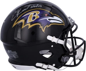 Ed Reed Baltimore Ravens Signed Speed Authentic Helmet with "HOF 19" Inscription - Picture 1 of 2