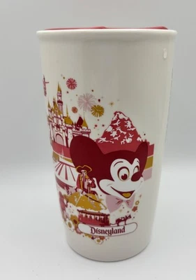 Taza vaso de viaje de cerámica Mickey de Starbucks Disneyland de los parques Disney - 12 oz Foto 1 de 4