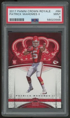 Panini Crown Royale Patrick Mahomes RC #84 2017 PSA 9 Foto 1 de 2