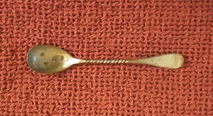 Niagara Falls Silver Company 1877 Zuckerlöffel, gedrehter Griff, längliche Schaufel - Bild 1 von 4