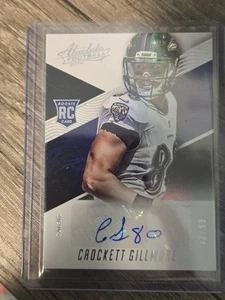 2014 Absolute #189 Crockett Gillmore Auto RC #ed / 99 RAVENS COLORADO STATE - Picture 1 of 1
