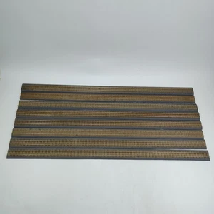 Binari dritti 36" originali Tru-Scale scala HO con piani stradali in legno lotto di 8 - Foto 1 di 21