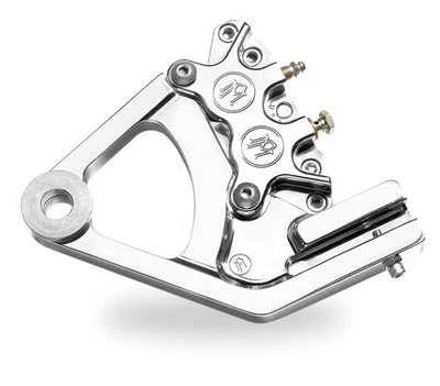 Performance Machine Classic Rear Brake Caliper Kit - Chrome Motorcycle DS-325125 - Image 1 of 4
