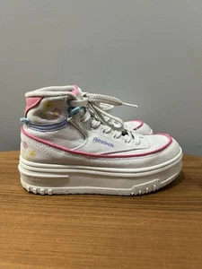 Sneakers alte con plateau per bambini Reebok floreali taglia 13 - Foto 1 di 10
