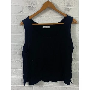 Bryn Walker Damen Fleece-Tanktop mit Seitenschlitz ärmellos schwarz Größe Small - Bild 1 von 5