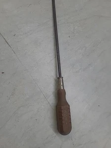 MAC H8 1/4" Flat Slotted Head Square Shank Screwdriver Wood Handle S17 - Bild 1 von 6