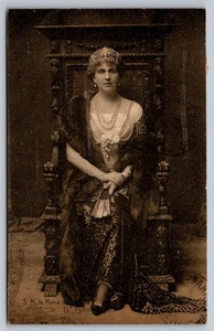 Postal Vintage Princesa Victoria Eugenia de Battenberg Reina Ena de España - Imagen 1 de 2