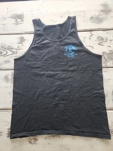 VTG Hogs Breath Saloon Tank Mens L Black Key West Florida Biker Bar "RIDE HARD" - Picture 1 of 4