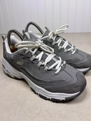 Skechers D'Lites Gray  Air-Cooled Memory Foam Sneakers 11936 - Women's Size 9 - Image 1 of 4