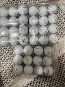 3 DOZEN 5-A CALLAWAY CROME SOFT (WHITE) TRIPLE TRACK GOLF BALLS - Picture 1 of 2