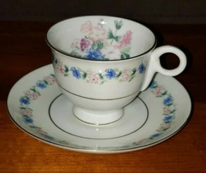 FOXGLOVE Theodore HAVILAND Floral Demitasse Cup & Saucer   (Lot of 2 Pieces) - Picture 1 of 7