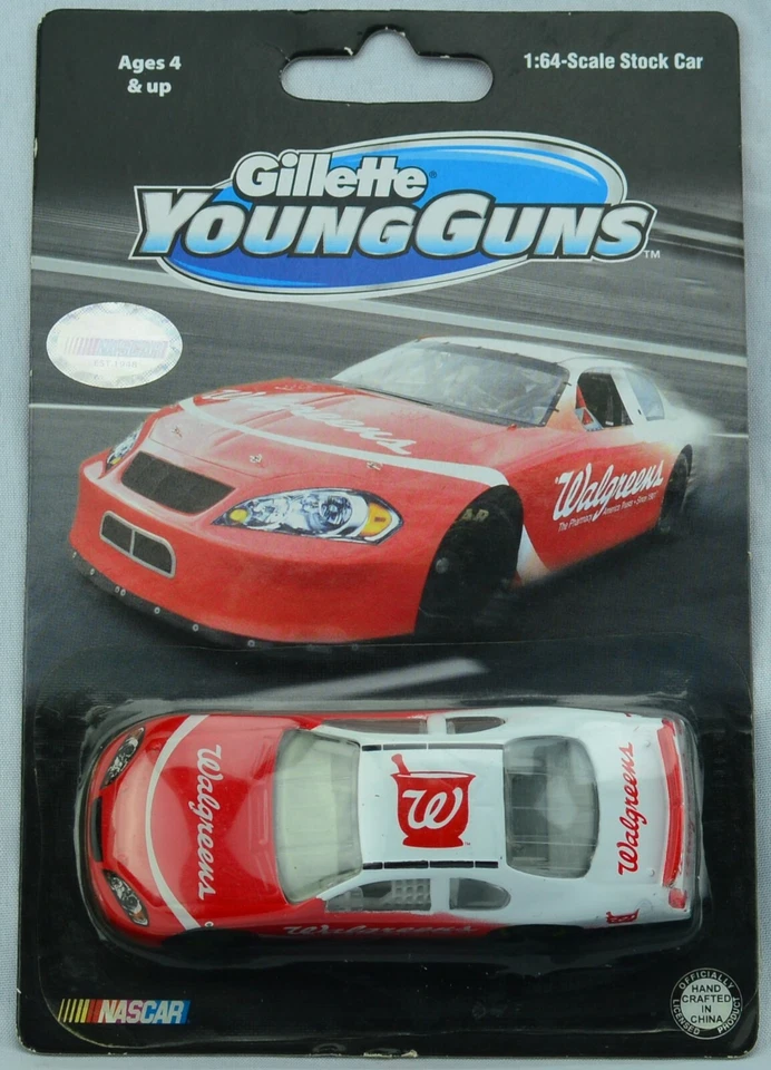 Motorsports Authentics 2007 Walgreens Gillette Young Guns NASCAR Race Car Promo