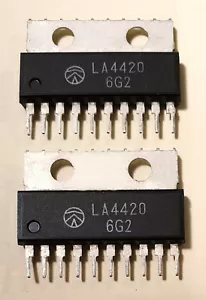 2 x Audio amplifier 5.5W Sanyo IC LA4420 10PIN SIP - Picture 1 of 1