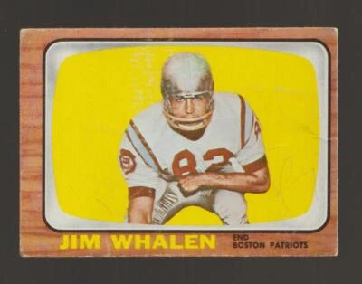 1966 Topps Jim Whalen Boston Patriots #14 Fair (crease) - Image 1 of 2