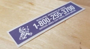 ONE NINTENDO ENTERTAINMNT SYSTEM NES-001 Maintenance Installation Sticker Label - Picture 1 of 7