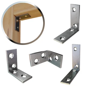 Stuhlwinkel verzinkter Stahl 25 30 40 50 60 80mm Winkel für Regal Möbel 90° - Bild 1 von 25