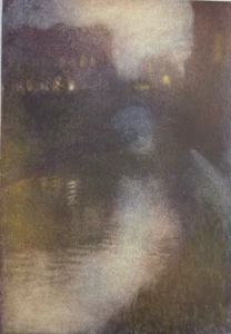 1914 Vintage Magazine Illustration Lights Through The Mist by Arthur Rackham - Picture 1 of 2