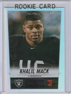 Tarjeta de novato Khalil Mack Foil Insert Chicago Bears Fútbol 2014 ¡LOT ROOKIES RC! - Imagen 1 de 2