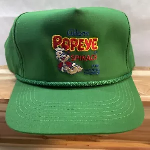 Cappello/Berretto Vintage Allen POPEYE Verde Spinaci Ricamato Snapback - Foto 1 di 9