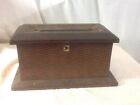 Cool Vintage Wooden Jewelry Box With Interior Hollowed Out Ball Shaped Area