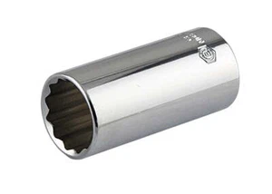 Gama de enchufes métricos profundos de 12 puntos de accionamiento de 3/8" de Britool Hallmark, tamaños 6-24 mm - Imagen 1 de 22
