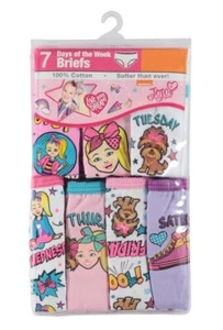 Jojo Siwa Mädchen Slips 7 Paar Höschen Größe 6 (Wochentage Neu in Verpackung 100 % Baumwolle) - Bild 1 von 1