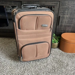 Ciao Luggage Carry On Wheeled Under The Plane Seat Brown Expand Bag Travel - Picture 1 of 9