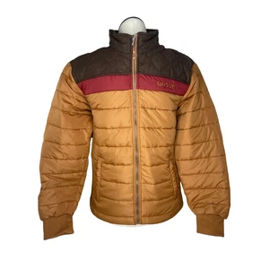 Hooey Men's Tan Body & Brown Puffer Jacket HJ127TNBR - Picture 1 of 2