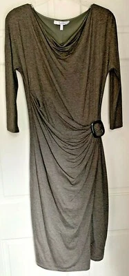 MAX MARA - сделано в Италии - серый нейлона смесь - искусственного надежном дизайнерское платье - размер 42 - Изображение 1 из 4