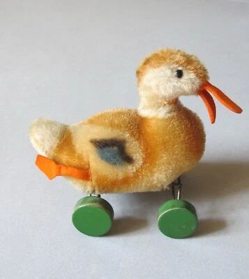 Steiff Ente auf Exzenter Rädern 50er J - Bild 1 von 4