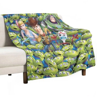 Best! Disney Toy Story Aliens Warm Single-Side Printing Flannel Fleece Blanket - Image 1 of 3