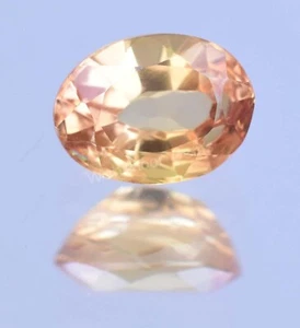 Natürlicher Padparadscha Saphir 3,10 Ct oval atemberaubend zertifizierter loser Edelstein - Bild 1 von 5
