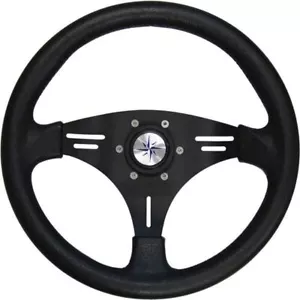 Boat Steering Wheel, 3 Spoke Sports w Soft Grip Wheel 350mm , Standard Fit - Bild 1 von 1
