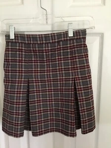 Gonna uniforme plissettata a quadri Rifle Schoolwear Challenger taglia 4-1/2 mezza taglia - Foto 1 di 5